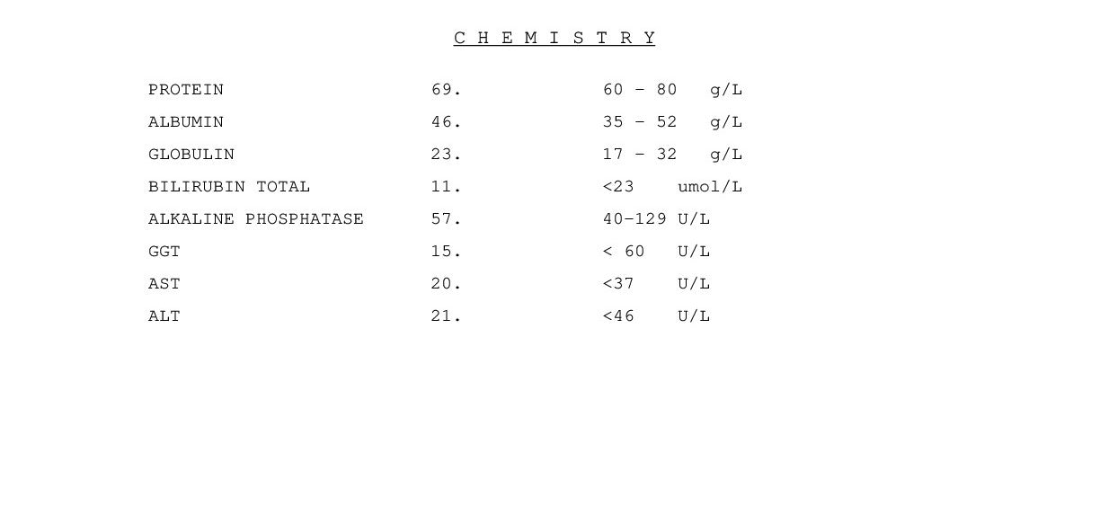 Liver Function Profile-1 Canada Example